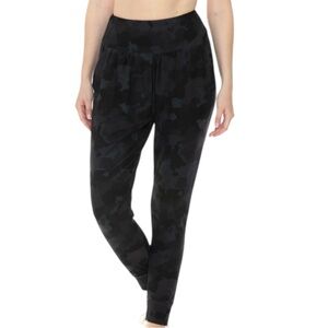 RBX Black Buttery Soft Camo Print Relaxed Fit Joggers Size 2X